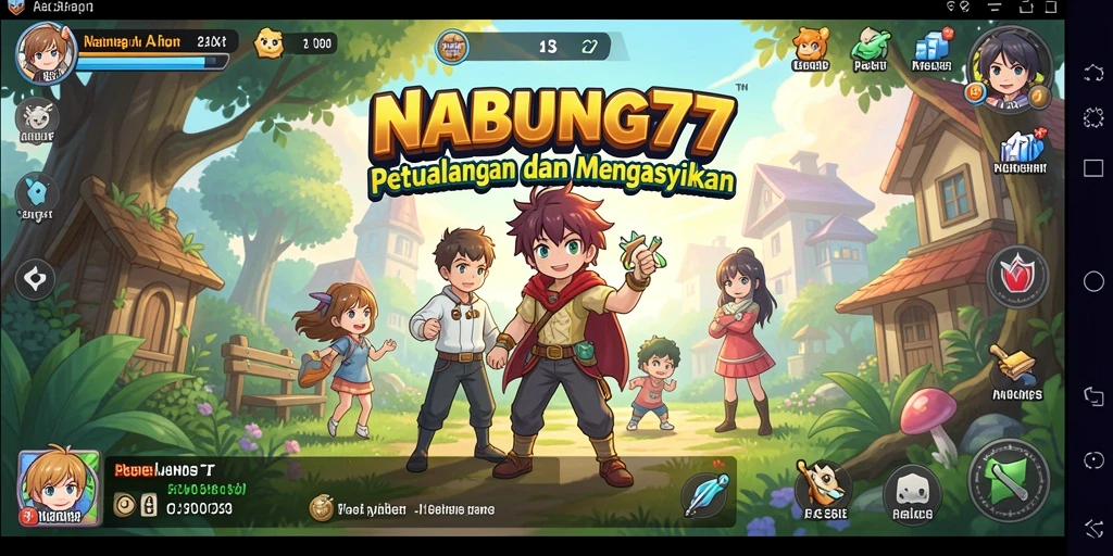 Tampilan menarik dari gameplay <strong>NABUNG77</strong> dengan karakter anime yang penuh warna.